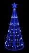 6' Blue LED Light Show Cone Christmas Tree Lighted Yard Art Decoration