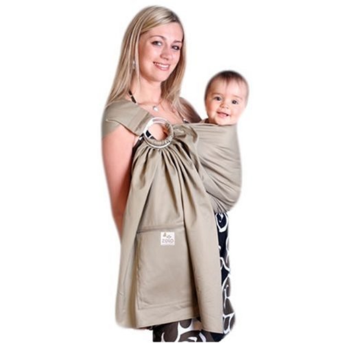 Picture of Baby Holdings Zolowear Organic Cotton Baby Sling Khaki, Medium SL-01648-M (Baby Carriers)
