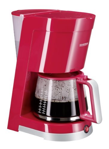Severin KA 4055 Kaffeeautomat / 1000 Watt / bis 10 Tassen / rot-silber Preisvergleich
