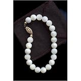 Mother of Pearl Intentional Bracelet - Gold Filigree Clasp