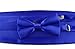 Moda Di Raza- Men's Satin Bowtie and Cummerbund Set Combo Tuxedo Prom Wedding