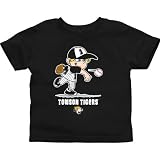 NCAA Towson Tigers Toddler Boys Baseball T-Shirt - Black