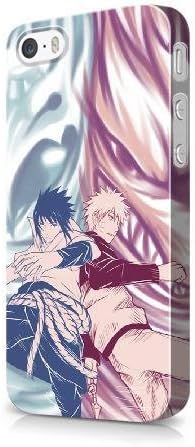 Generic Phone Case for iPhone 5 5s SE 3D - KFKAOHO400870 - UCHIHA SASUKE VS UZUMAKI NARUTO Theme iPhone 5 5s SE 3D Case Cover