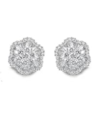 Diamond Flower Earrings