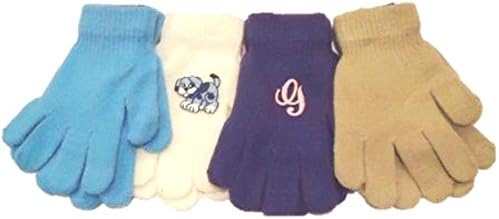 Four Pairs Magic Gloves for Ages 1-3 Years with Customer Chosen Monogram
