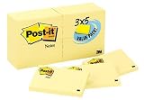 Post-it  Notes 655-24VAD, Canary Yellow, 3 inches x 5 inches