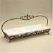 Belaverra Fleur De Lis Serving Tray With Handle (Color Crema/Cream/Ivory)