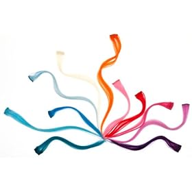 Extensions � clips - cheveux 100% naturel - lisses et souples - 50 cm - coloris : rose