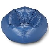 IMAGE OF Ace Bayou ABC Life Style Furniture Large Bean Bag, Shiny Blue