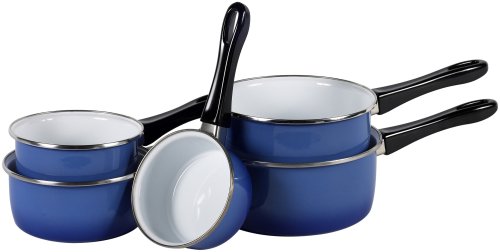Sitram - PGRANSERIE - Série de 5 casseroles GRAND BLEU email 12 à 20 cm