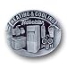 Pewter Belt Buckle - Heating & Cooling Technician - Pewter Belt Buckle Image