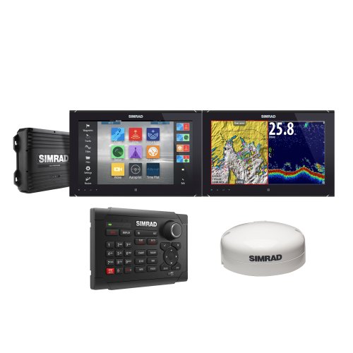 Simrad NSO evo2 Dual 16 MultiTouch Monitor Bundle with OP40 Controler and GS25 GPS Antenna