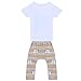 FEITONG 1Set Infant Toddler Baby Boy Printing T-shirt Tops + Long Pants (Age: 12 Month)