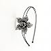 Kate Marie Vintage Headband Silver Floral Ornament Embellished with Swarovski Rhinestone