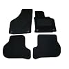Sakura Car Mats in Black for Volkswagen Golf MK5 with Round Clips (Fits 2007 to 2009 Models)