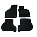 Sakura Car Mats in Black for Volkswagen Golf MK5 with Round Clips (Fits 2007 to 2009 Models)