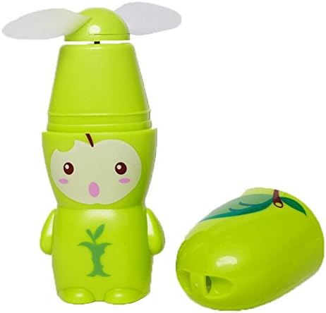 Happykueen Summer Cute Fruit Hand Held Mini Portable Pocket Fan Air Cooler Cooling (Apple)