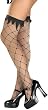 These would be great with Red Tights for Christmas Helpers! Every Witch Way Adult Fishnet Thigh Highs