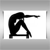 YOGA - AN EROTIC FRAMED A2 CANVAS ART PRINT