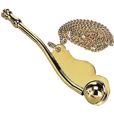 Brass Military Naval Surplus Boatswains Bosuns Pipe Dog Whistle