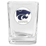 Set of 2 Kansas State Wildcats Square Shot Glass - NCAA College Athletics - Fan Shop
