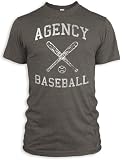 Vintage Distressed Agency Baseball Tri-Blend T-Shirt