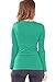 TS Green Woman Crew Neck Long Sleeve T-Shirt