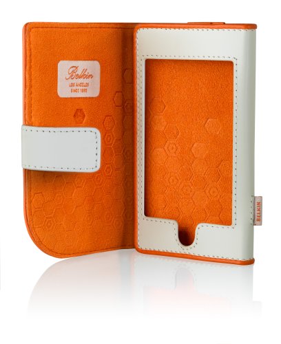 Belkin Leather Folio Case for iPod touch (Persimmon Orange/Bone White)