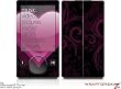 Zune 80/120GB Skin Kit - Glass Heart Grunge Hot Pink plus Free Screen Protector by WraptorSkinz