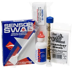 Digitalkamera Reinigungsset mit SensorSwabs, Eclipse + Pinsel für Kameras mit 1,3x Sensorengröße
