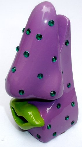 Item: Bling Nose Eyeglasses Holder - Purple [Health and Beauty]
