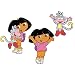 Decofun, Dora Wall Decorations, Foam Stickers
