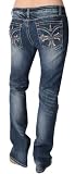 Ethyl Jeans 8N06DD Cross on Flap Back Pocket