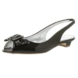 Rampage Womens Holland Slingback Flat,Black Patent,6 M