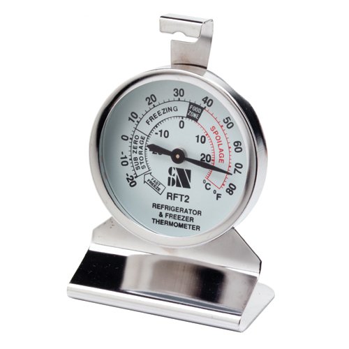 CDN RFT2 Heavy Duty Refrigerator & Freezer Thermometer