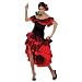 Spanish Senorita Flamenco Salsa Dancer Fancy Dress Costume M 12-14