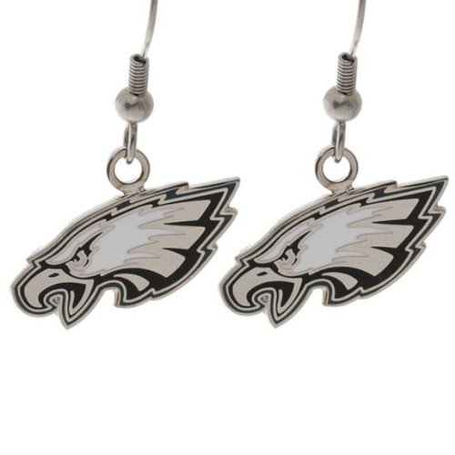 Philadelphia Eagles - Logo Earrings. $9.95. These shiny earrings are silver colored with white and black enamel accents! The perfect way to show your Philly
