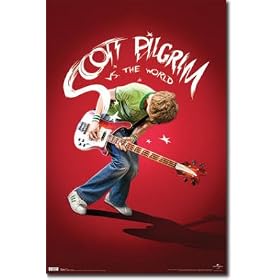 Scott Pilgrim vs. the World Movie Playing Guitar Poster Print - 22x34