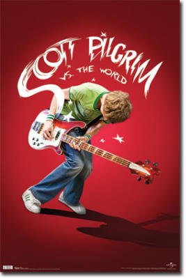 Scott Pilgrim vs. the World Movie Playing Guitar Poster Print - 22x34 Poster Print, 22x34