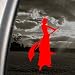 Bleach Red Decal Ulquiorra Arrancar Number 4 Car Red Sticker