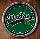 Dallas Stars Chrome Wall Clock