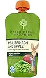Peter Rabbit Organics, Pea, Spinach and Apple Puree, 4.4-Ounce Pouches (Pack of 10)