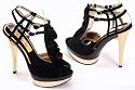 EyeCatchShoes - Zoe Ruffle Platform High Heels