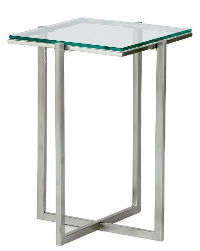 Small Pedestal Table - Steel Legs