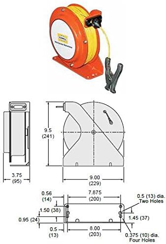 Gleason Model OSD050-SS-YL-SG-C2 Open Spool Static Discharge Reel, P/N: GRD-OSD050-SS-YL-SG-C2
