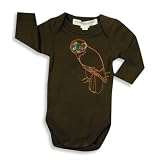 Monsters With Sideburns - Newborn And Infant Boys Long Sleeve Onesie, Brown