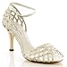 White Bridal Sandals Demi Wedding Shoes - Benjamin Adams