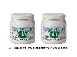 ** 2 PACK ** Charlie's Soap Laundry Powder - Enough for up to 160 loads!!