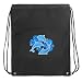DOLPHIN Drawstring Bag Cinch Dolphins Draw String Back Pack - For Boys Girls Students or Adults