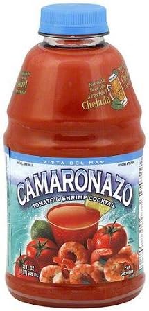 Camaronazo Tomato Shrimp Juice Cocktail, 32 Oz (Pack of 12)